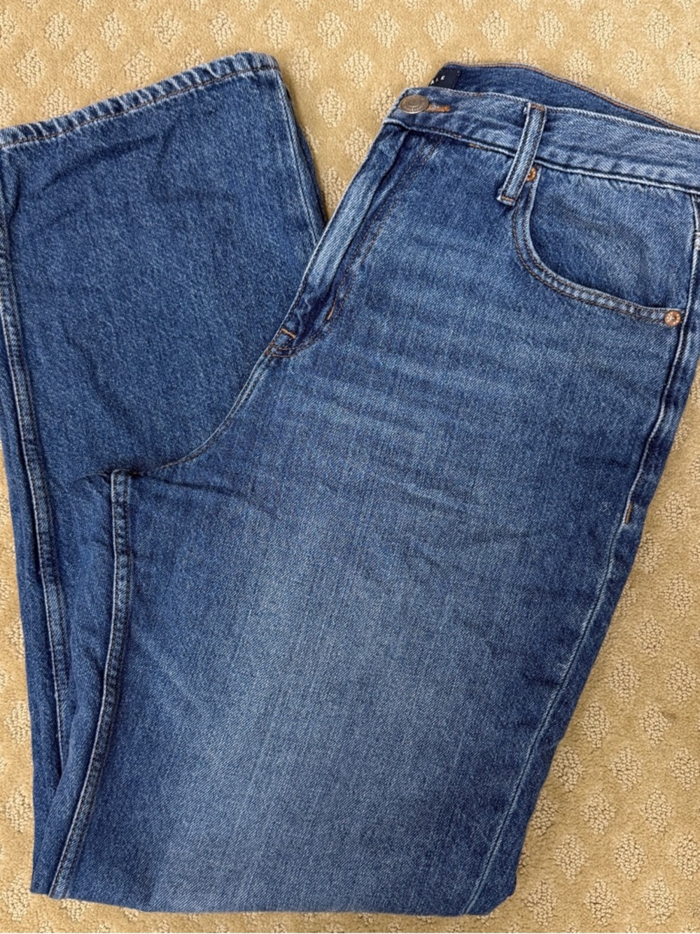 Aeropostale High-Rise Baggy Jean Classic Blue Denim